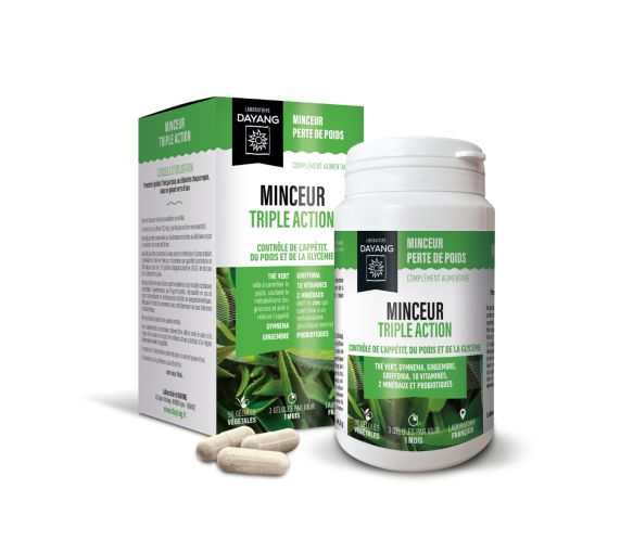 Minceur triple action Dayang - boîte de 90 gélules végétales - image 1