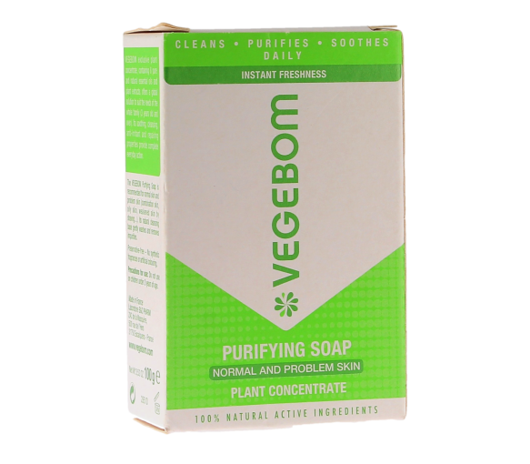 Savon purifiant Vegebom - pain de 100g - image 1