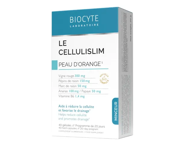 Le cellulislim Peau d'orange Biocyte - boite de 40 gélules