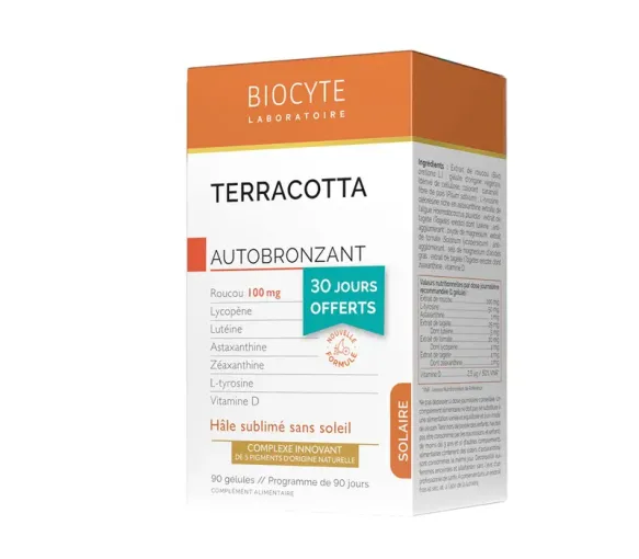 Terracotta autobronzant Biocyte - boîte de 90 gélules dont 30 offertes - image 1