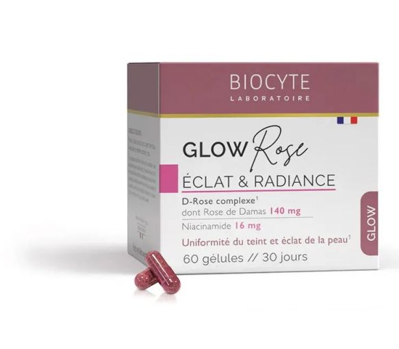Glow Rose éclat & radiance Biocyte - pot de 60 gélules - image 1