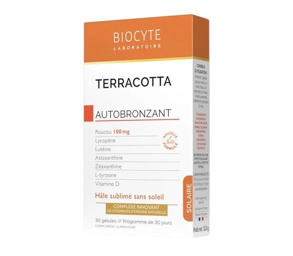 Terracotta autobronzant Biocyte - boîte de 30 gélules