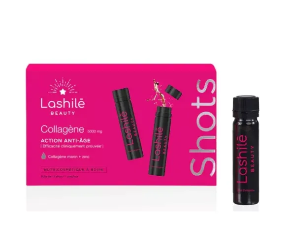 Collagène anti-âge Lashilé Beauty - boîte de 14 shots