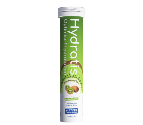 Solution d'hydratation goût kiwi Hydratis - tube de 20 pastilles effervescentes - image 1