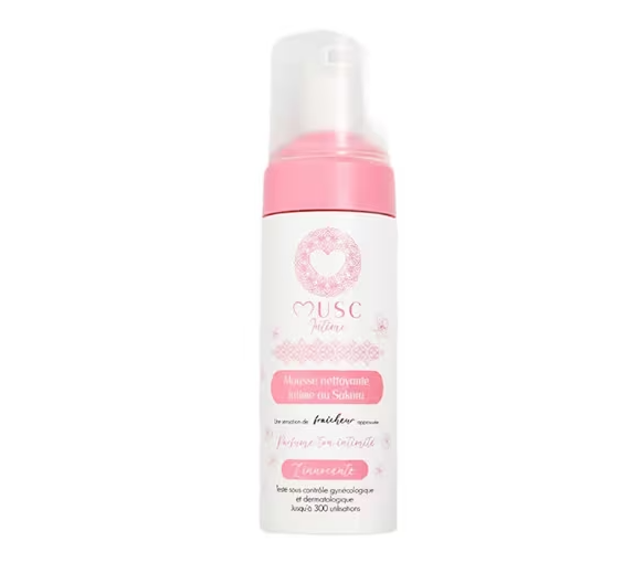 Mousse nettoyante intime au sakura Musc Intime - flacon-pompe de 150ml - image 1