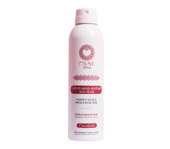 Lait en spray parfumé rose mystik l'envoûtante Musc Intime - flacon-pompe de 200ml - image 1