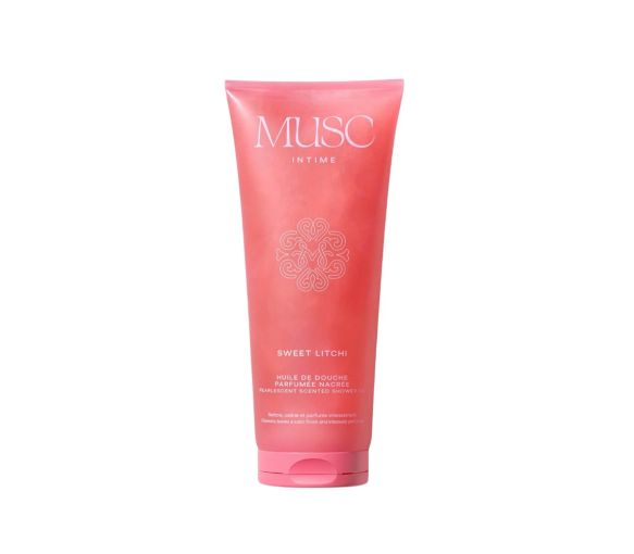 Huile de douche parfumée nacrée Musc Intime – 200 ml - image 1