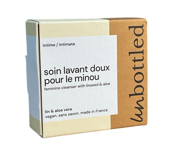 Soin lavant doux pour le minou Unbottled - pain de 90g - image 1