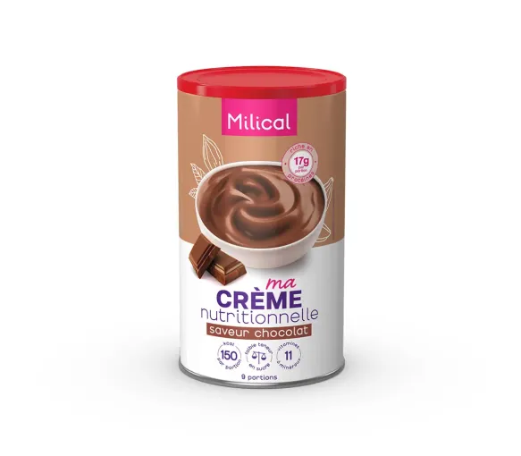 Ma crème nutritionnelle saveur chocolat Milical - pot de 405g