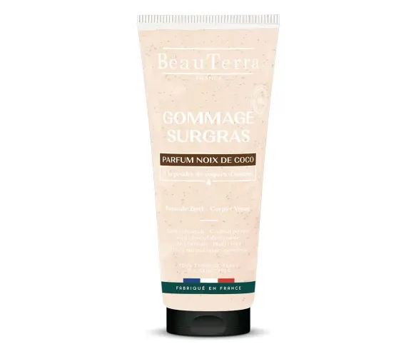 Gommage surgras parfum noix de coco BeauTerra - tube de 200ml