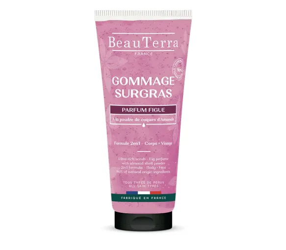 Gommage surgras parfum figue BeauTerra - tube de 200ml