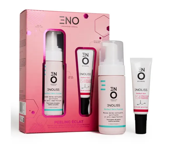 Coffret Enoliss peeling éclat ENO laboratoire Codexial - coffret contenant 2 produits