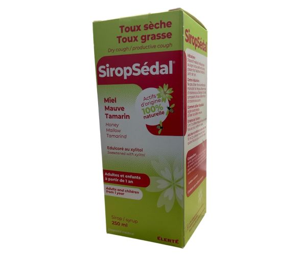 SiropSédal Toux sèche et grasse goût caramel Elerté - flacon de 250ml - image 1