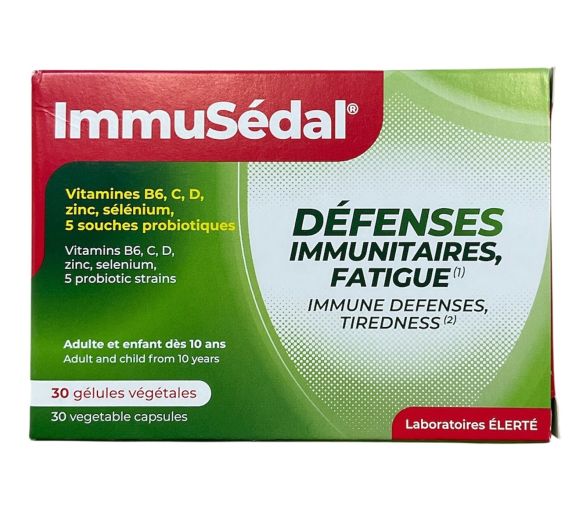 ImmuSédal défenses immunitaires, fatigue Elerté - boîte de 30 gélules - image 1
