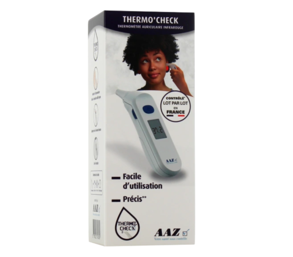 Thermo'check thermomètre auriculaire AAZ - boîte d'un thermomètre