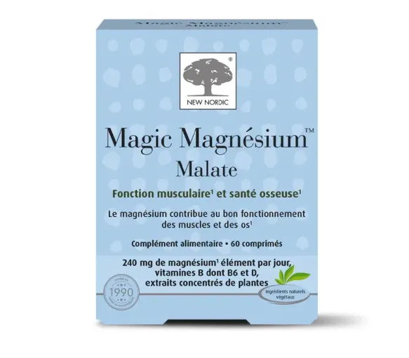 Magic magnésium malate New Nordic - boite de 60 comprimés