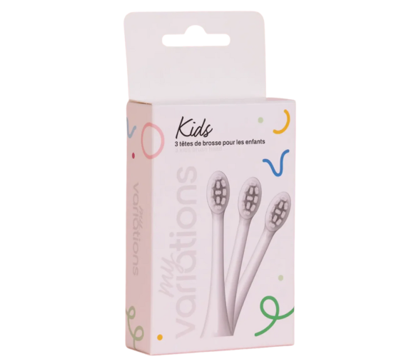 Têtes de brosse blanches enfant MyVariations - 3 têtes de brosse - image 1