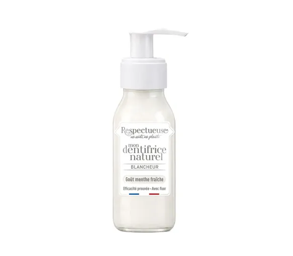 Mon dentifrice naturel blancheur Respectueuse - flacon-pompe de 80ml