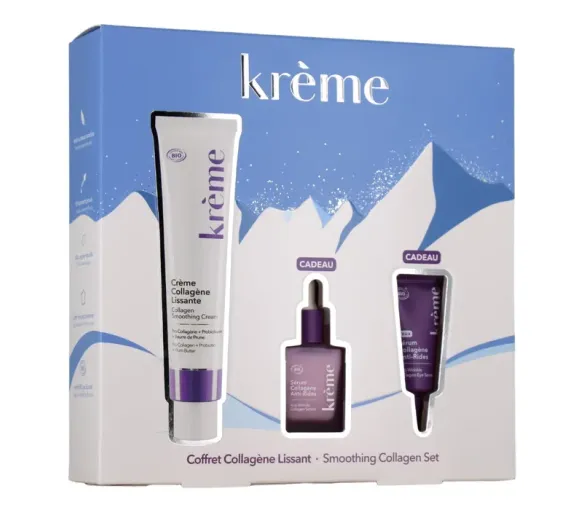 Coffret collagène lissant Krème - coffret contenant 3 produits