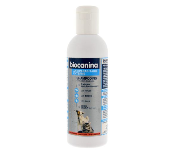Shampooing antiparasitaire externe chien et chat Biocanina - flacon de 200 ml - image 1