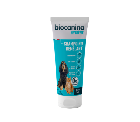 Shampoing poils longs chien et chat Biocanina - tube de 200 ml - image 1