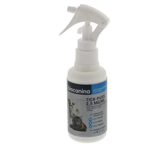 Tick-Puss 2,5 mg/ml Biocanina - spray de 100ml - image 1