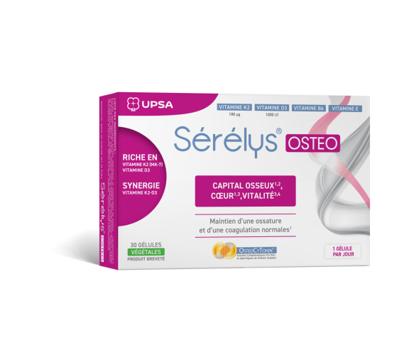 Sérélys Osteo Upsa - boite de 30 gélules végétales