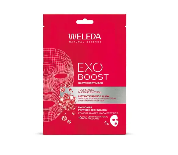 Exo Boost Glow masque en tissu Weleda - un masque