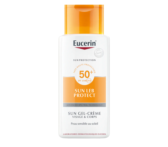 Eucerin Sun Leb Protect crème-gel visage et corps SPF 50+ - tube de 150 ml - image 1