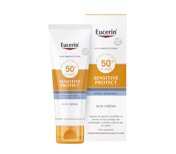 Crème solaire visage SPF 50+ Eucerin Sun - tube de 50 ml - image 1