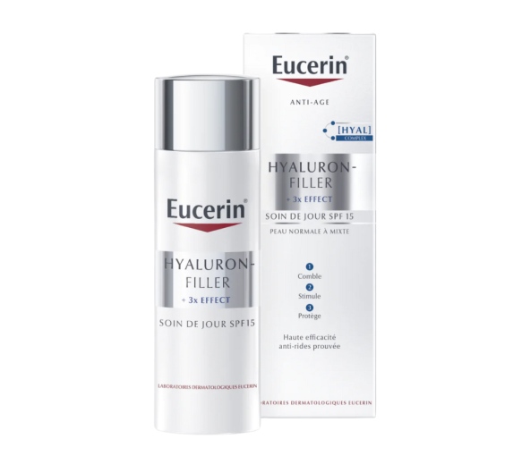 Hyaluron-Filler +3x Effect Soin de jour peaux normales à mixtes SPF15 Eucerin - flacon de 50ml - image 1