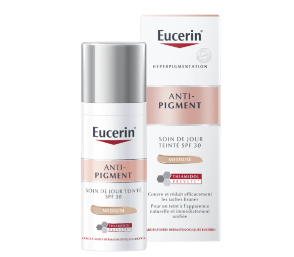 Soin de jour teinté anti-pigment SPF30 teinte medium Eucerin - flacon pompe de 50 ml - image 1