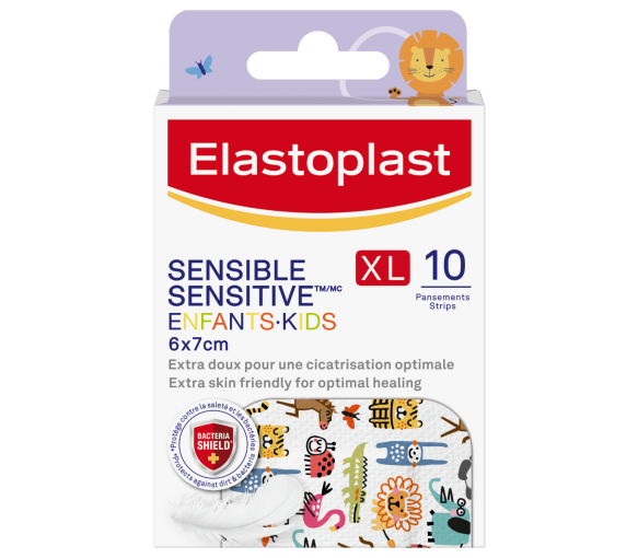 Pansements Sensible XL enfants 6x7 cm Elastoplast - boite de 10 pansements - image 1