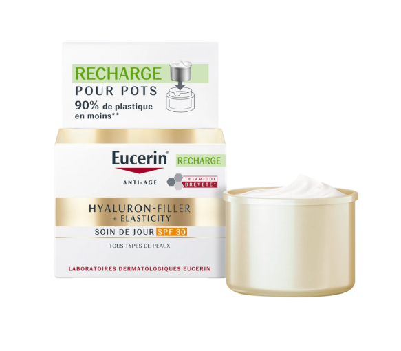 Hyaluron-filler + elasticity soin de jour SPF30 Eucerin - recharge de 50ml - image 1