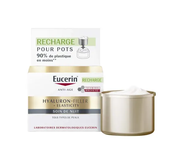 Hyaluron-filler + elasticity soin de nuit Eucerin - recharge de 50ml - image 1