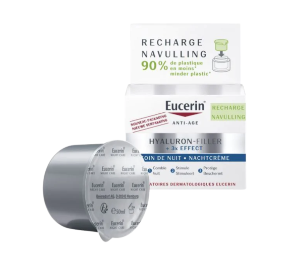 Hyaluron-filler + 3x Effect Soin de nuit Eucerin - recharge de 50ml - image 1