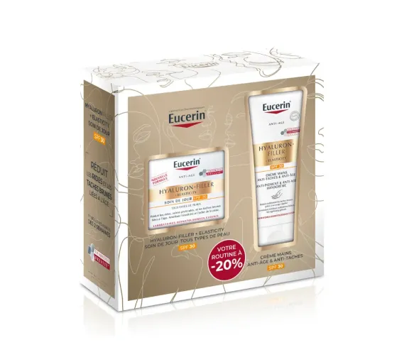 Coffret routine Hyaluron Filler + Elasticity SPF30 Eucerin - coffret 2 produits offre spéciale - image 1