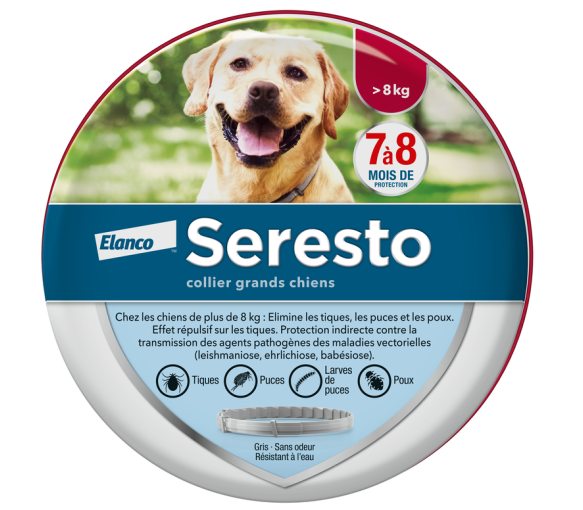 Seresto collier antiparasitaire grands chiens Elanco - 1 collier - image 1