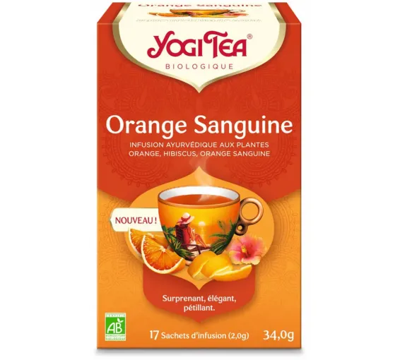 Orange sanguine BIO Yogi Tea - boite de 17 sachets
