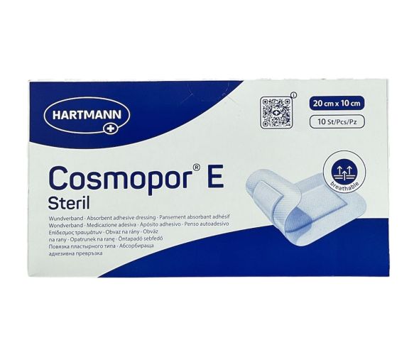 Cosmopor E Steril Pansement absorbant adhésif Hartmann - boite de 10 pansements (20x10cm) - image 1
