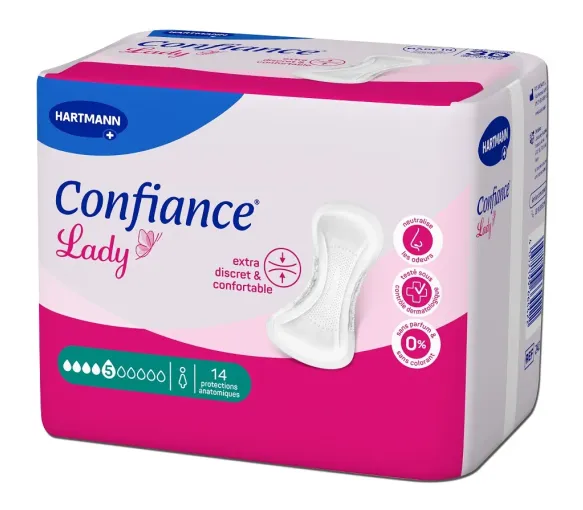 Confiance Lady protections anatomiques 5 gouttes Hartmann - 14 protections anatomiques