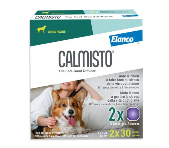 Calmisto recharge pour diffuseur pour chien Elanco - 2 recharges