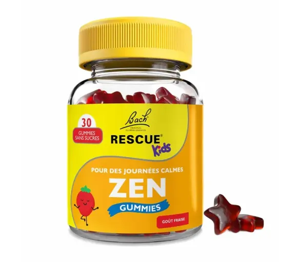 Rescue kids Zen journées calmes gummies goût fraise - pot de 30 gummies