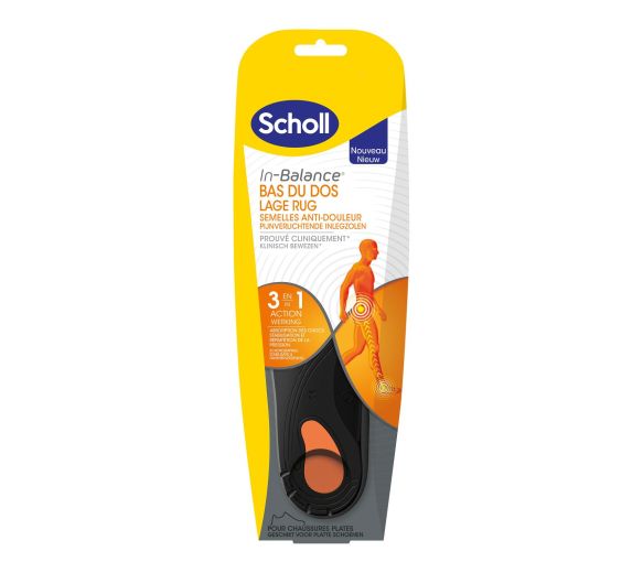 Semelles In-Balance anti-douleur bas du dos Scholl - 1 paire - image 1