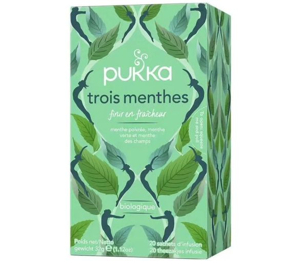 Infusion Trois menthes bio Pukka - boite de 20 sachets - image 1