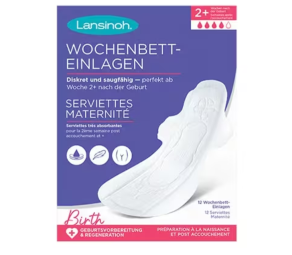 Serviettes maternité très absorbantes Lansinoh - boite de 12 serviettes - image 1