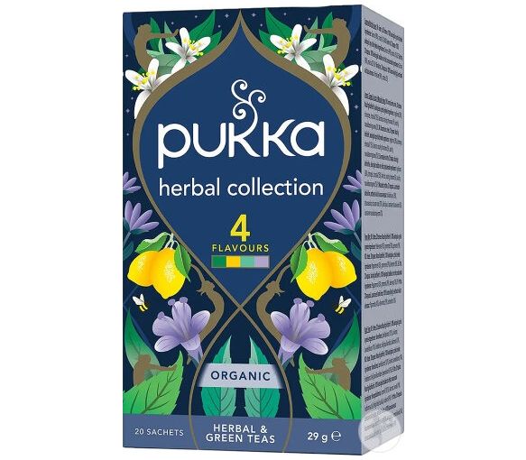 Collection de plantes 4 variétés Pukka - une boite de 20 sachets