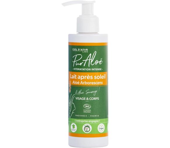 Lait après-soleil aloé arborescens Pur Aloé - flacon-pompe de 200ml - image 1