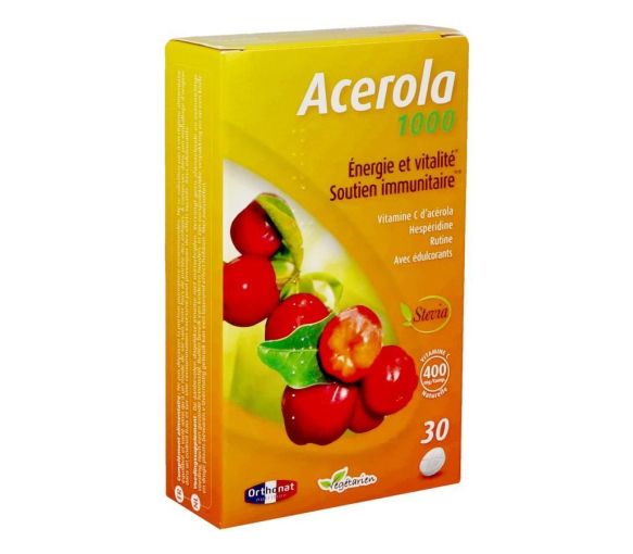 Acérola 1000 Orthonat - boite de 30 comprimés