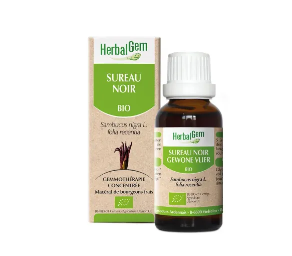 Sureau noir jeunes feuilles HerbalGem - flacon de 30ml